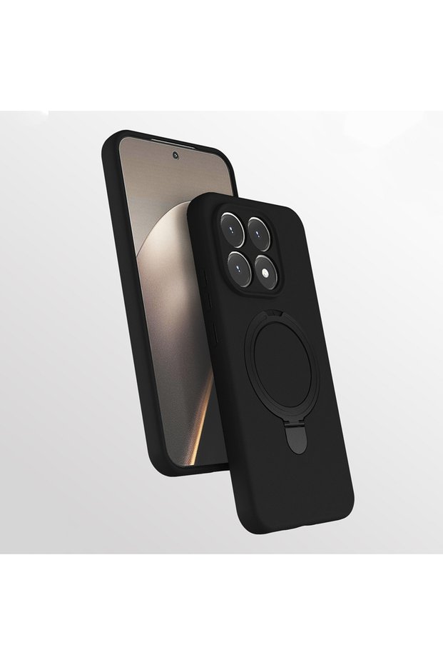 Xiaomi 15t Case with 360 Degree Rotating Stand Magsafe Camera Lens Protection Silicone Vrdr