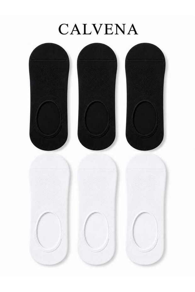 6 - Pack of Non-Slip and Non-See-Through Silicone Organic Cotton Unisex Socks