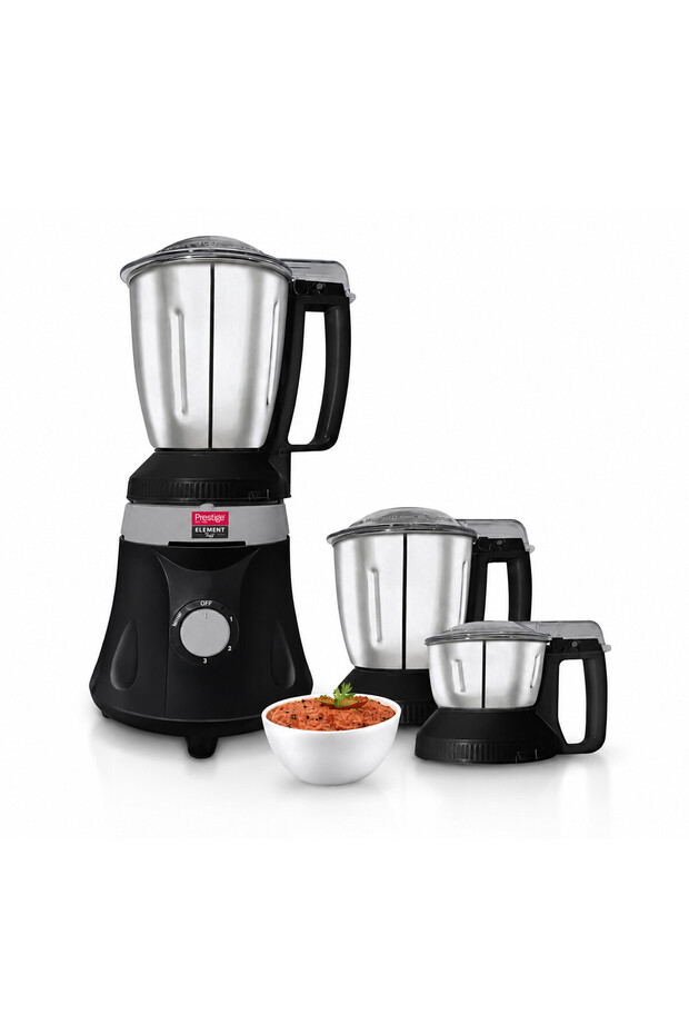 Element Tuff Mixer Grinder With 3 Jars 1200W Max - 2850Ml - Black | PR43191