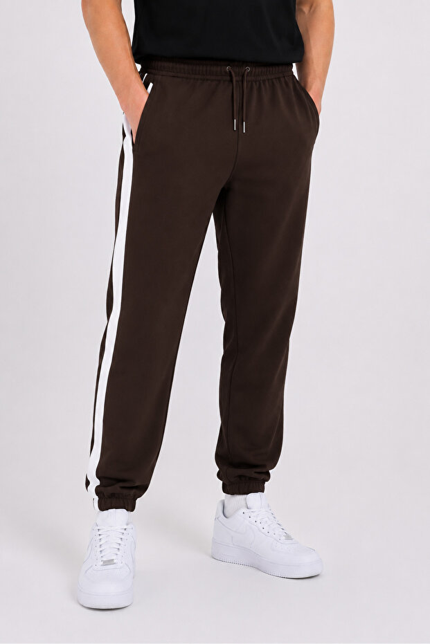 Men's Striped Elasticated Cuffs Sweatpants