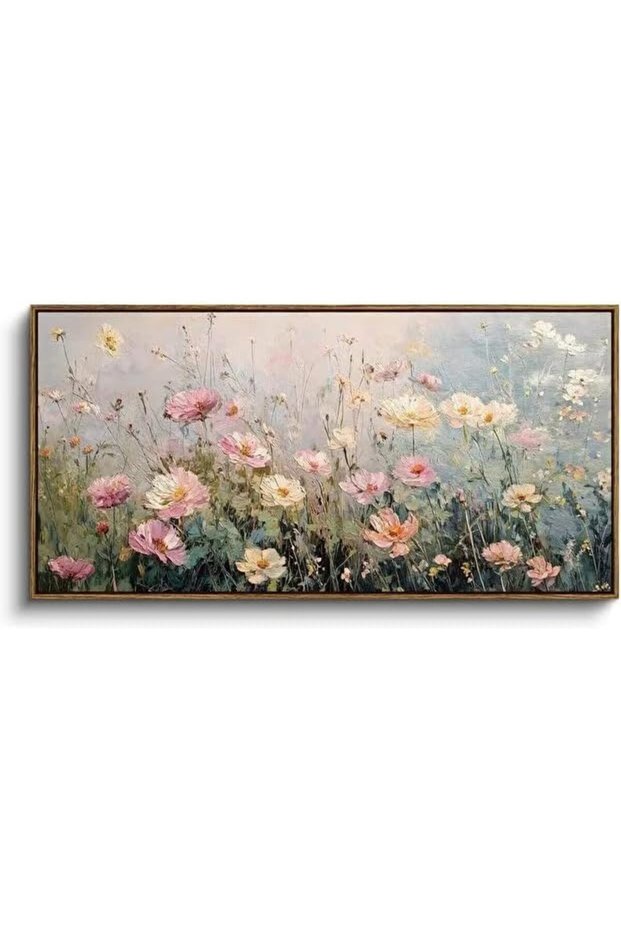 Alayra Spring Wildflower Field Framed Canvas Art, 60 x 120 cm