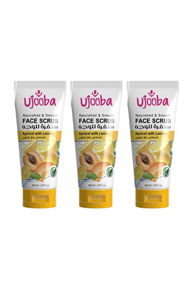Nourished And Smooth Face Scrub Apricot And Lemon 150 ML - Pack of 3
