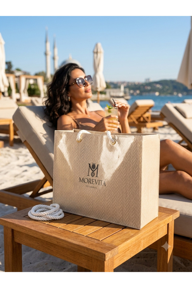 Wicker Pattern-1003 Pvc Beach Bag