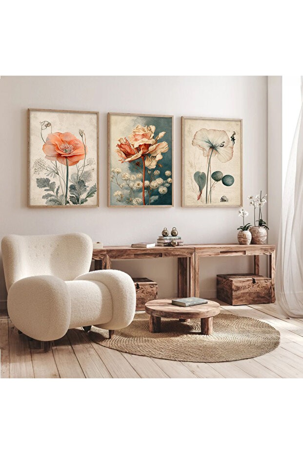 3 Piece Wooden Framed Living Room Hall Kitchen Table Set Set3556