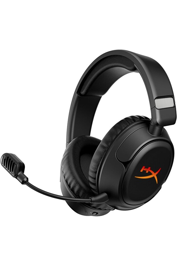 Cloud Flight 2 – Wireless Gaming Headset, Customizable RGB Lighting with Removable Earcup Plates, up to 100 Hours of Battery Life, 2.4GHz & Bluetooth, Multi-Platform Compatibility - Black