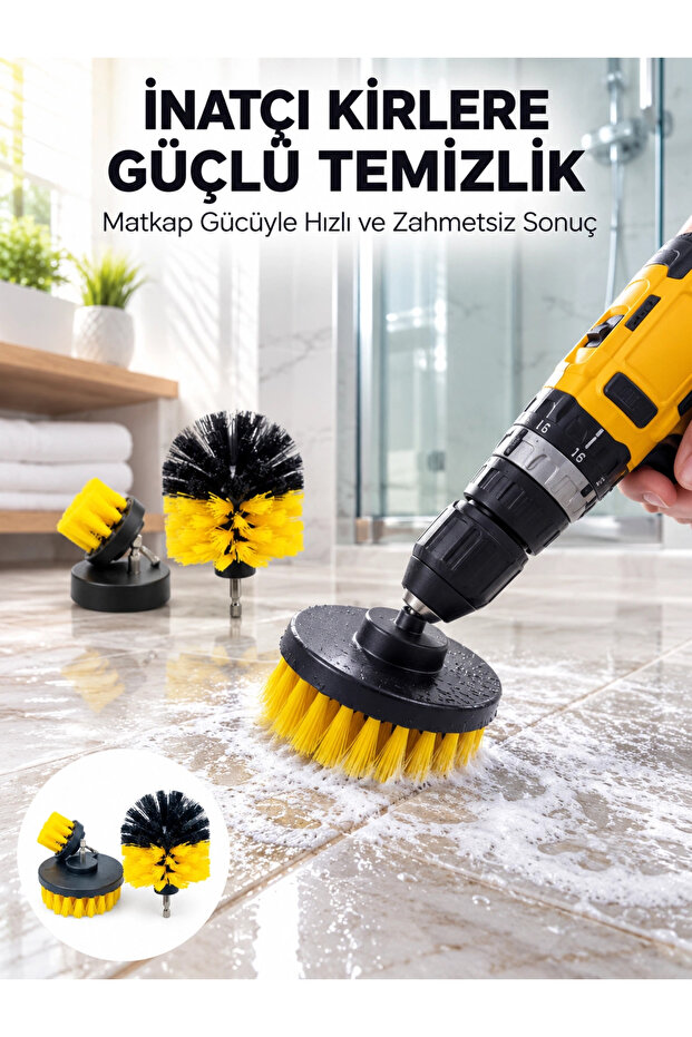 Drill Bit Brush Set Providing Effective Cleaning at High Speed