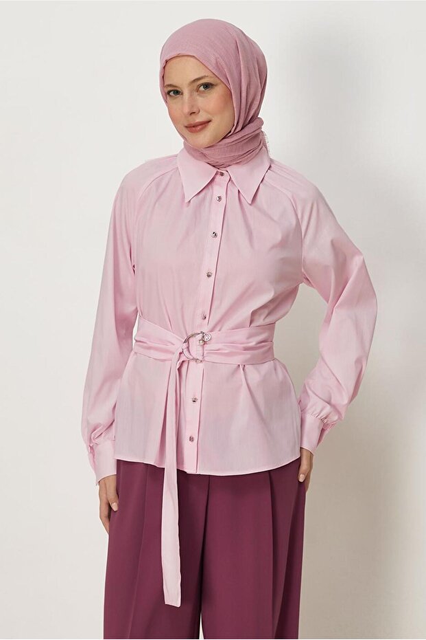 بلوزة بحزام 46646