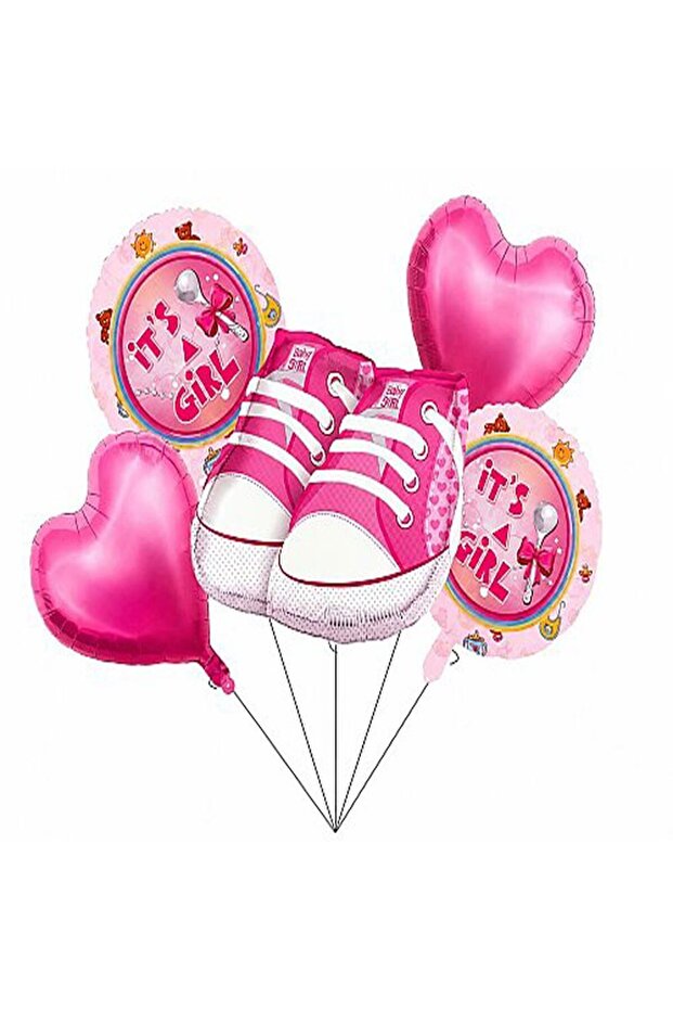Baby Booties 5-Piece Set Foil Balloon