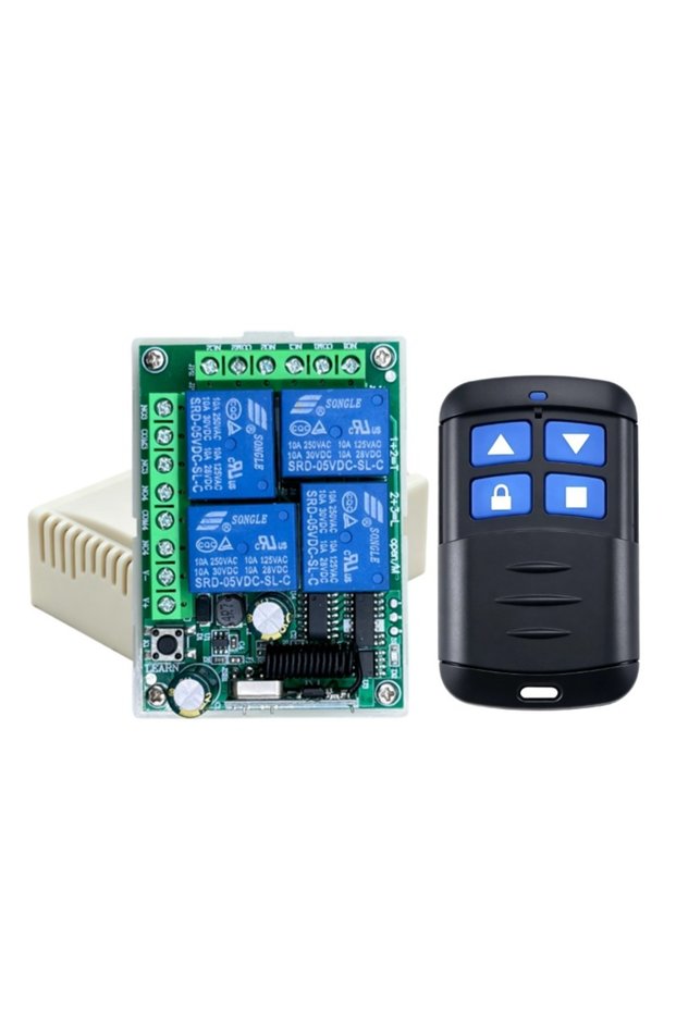 1Relay 1Remote Smart Multiple DC 12V 24V 10A 433 MHz 4CH Wireless Relay RF Remote Control Switch Rec