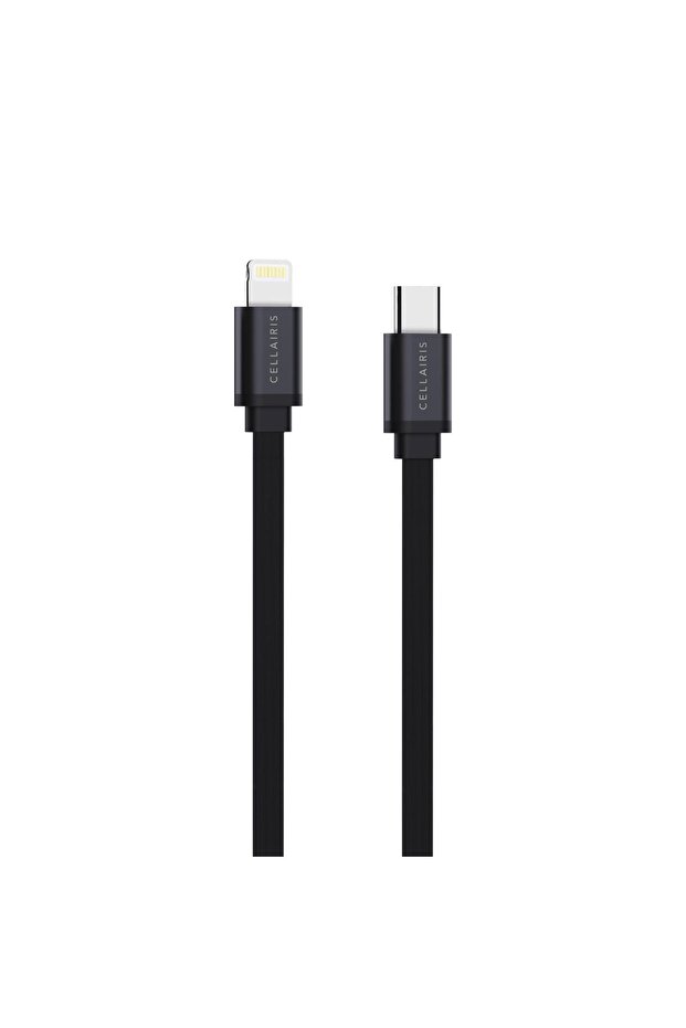 Flat Series Cable PD Type-C To Lightning - Black