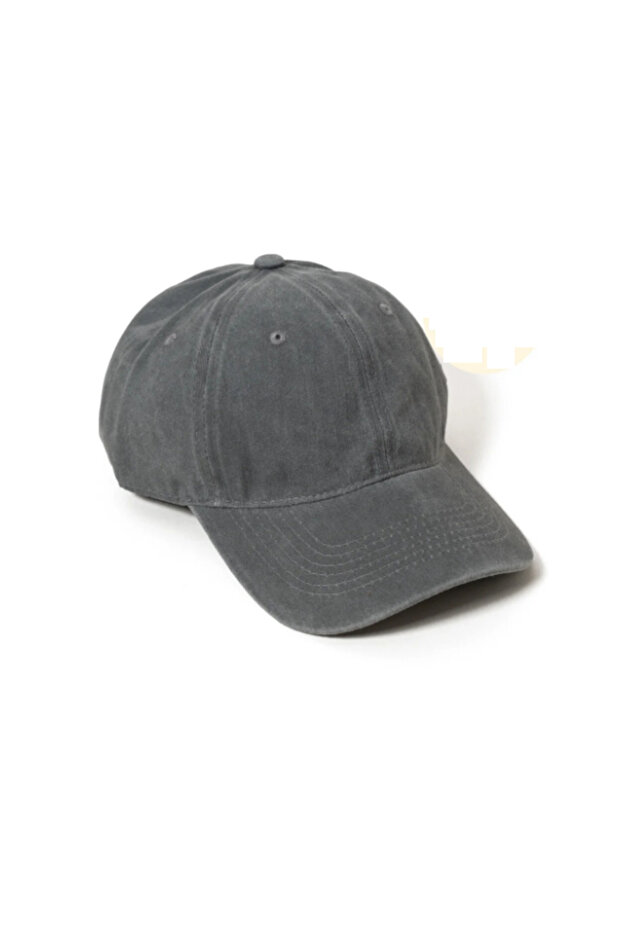 Flat Hat | Gray Washed Cap Hat