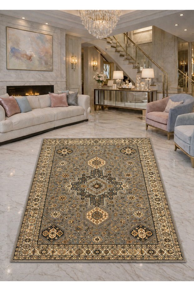 Sdt Mixed Patterned Modern Woven Base Decorative Carpet Sdtamor1286