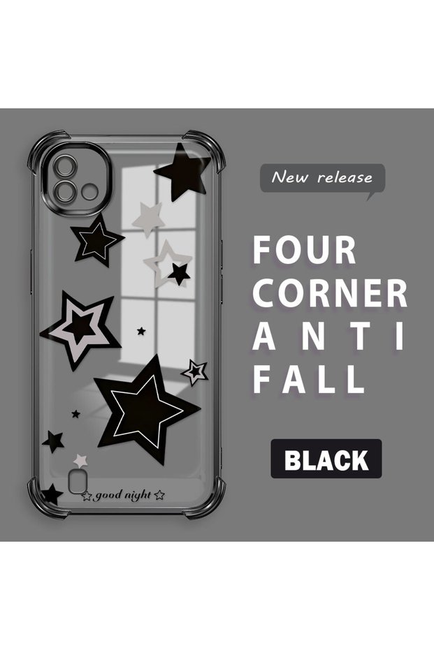 Realme C20/C20A Compatible Transparent Back Four Corners Reinforced Impact Protection Silicone Case