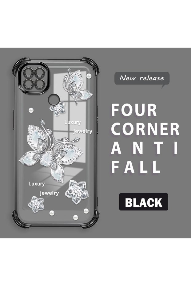 Xiaomi Redmi 10A Compatible Transparent Back Four-Corner Reinforced Impact Protection Silicone Case