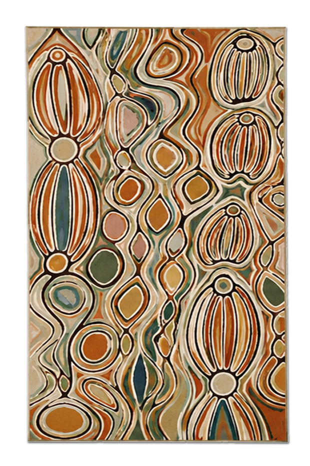 Sdt Traditional Patterned Modern Woven Base Decorative Carpet Sdtamor2866