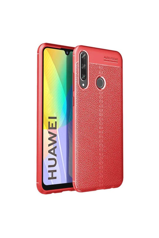 Ultra Protection Leather Look Silicone Surface Case Niss Cover Compatible for Huawei P40 Lite E