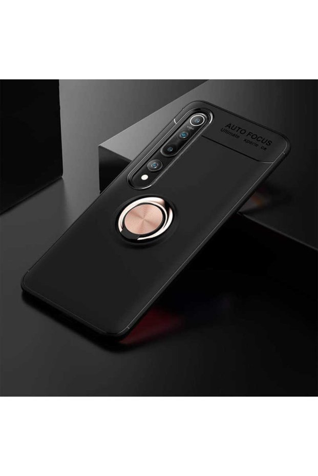 حافظة متوافقة مع غطاء سيليكون لهاتف Xiaomi Mi 10 مع حامل حلقي قابل للدوران