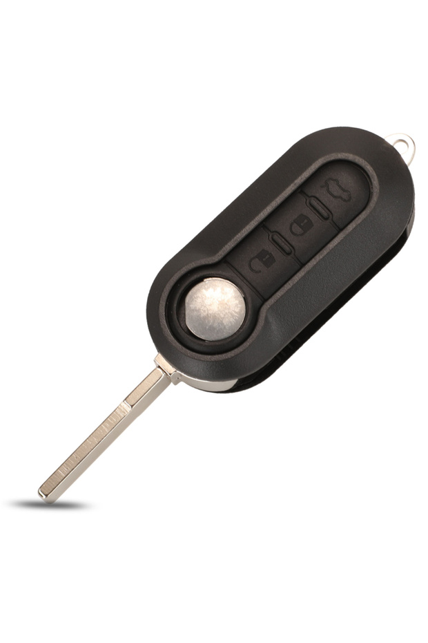 3BTN Black Trunk Jingyuqin 2/3BTN Remote Car key Shell Case For Fiat 500 Panda Punto Bravo Ducato Pe