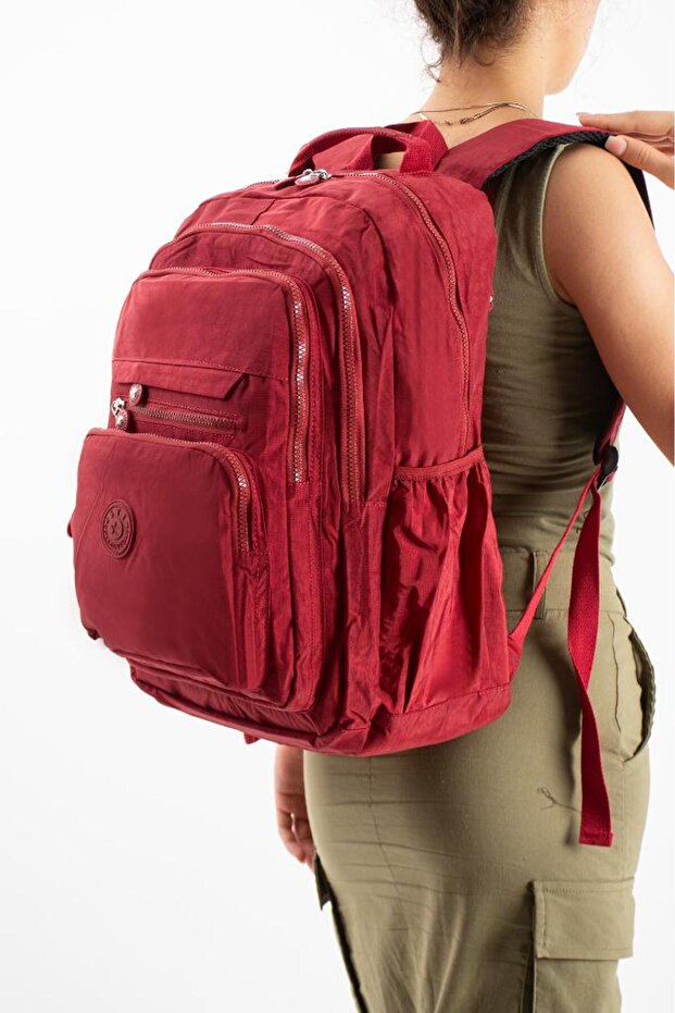 Unisex School Bag High School Middle School University Klinkir Backpack 43*30 cm Lightweight Fabric Multi-Pocket 2F