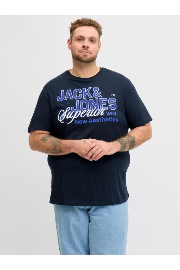 Jack Jones Logo Large Size Men's T-Shirt 12289691