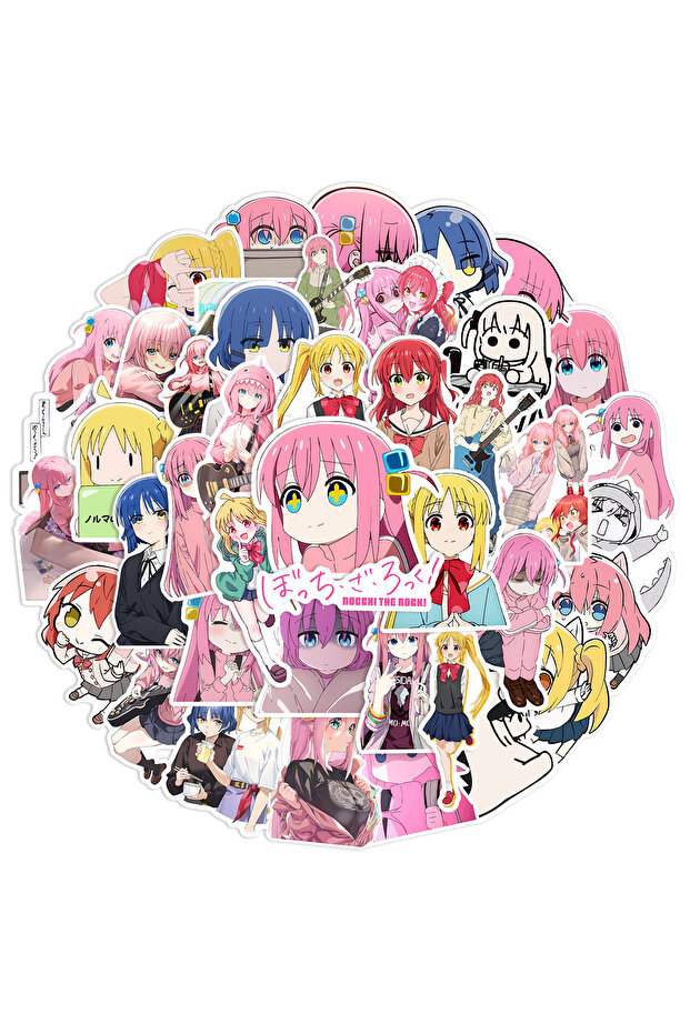 50pcs 50Pcs BOCCHI THE ROCK! Stickers Anime Kawaii Gotoh Hitori Sticker DIY Notebook Laptop Suitcase