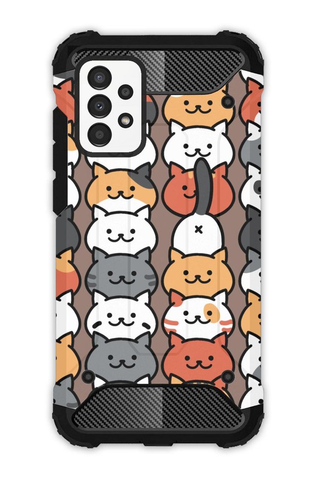 Galaxy A32 4g Case Army Tank Full Protection Anti-Shock - Nankör Cat