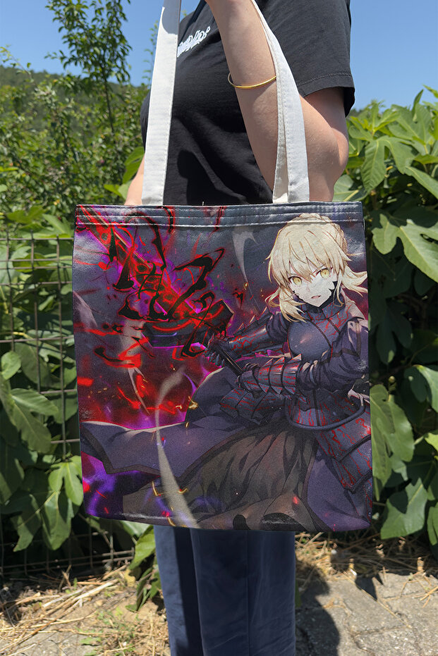 Fate V4 Summer Winter Double-Sided Canvas Printing Tote Bag Anime Bag