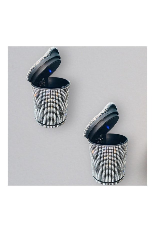 Silver Stone Car Interior Led Light Ash Table