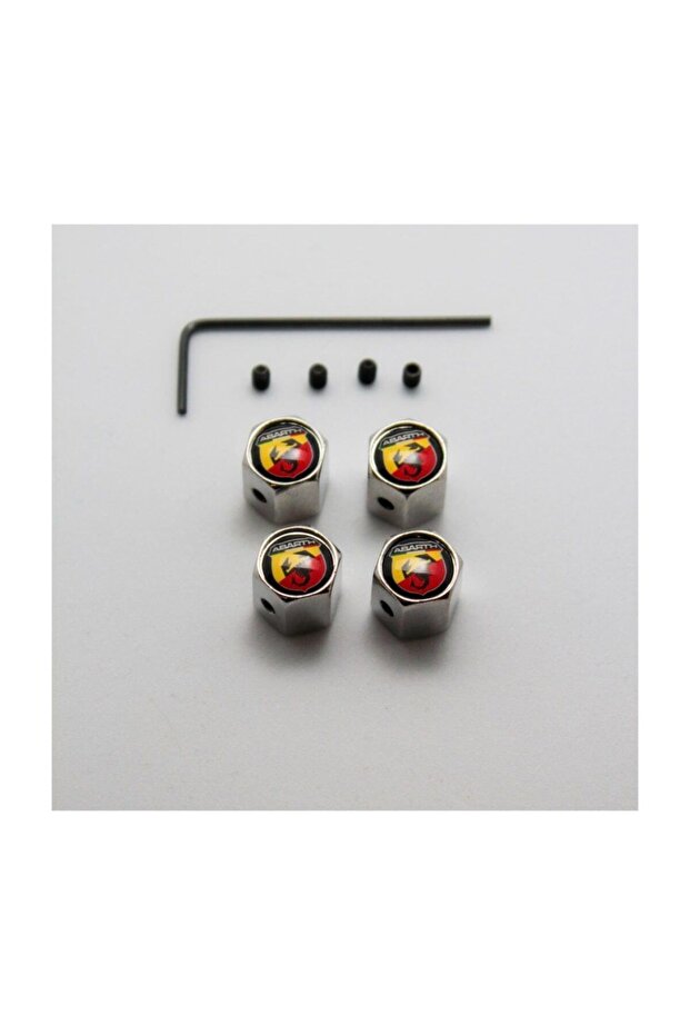 Abarth Valve Cover with Allen Model Silver Color Anti-Theft