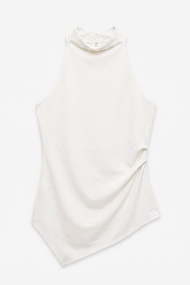 Dik Halter Yakalı Bluz