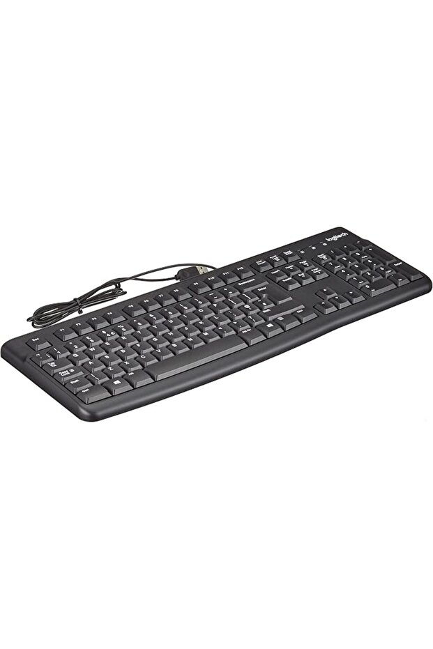 لوحة مفاتيح سلكية للأعمال K120 لنظامي التشغيل Windows أو Linux، توصيل وتشغيل عبر USB، بالحجم الكامل، مقاومة للانسكاب