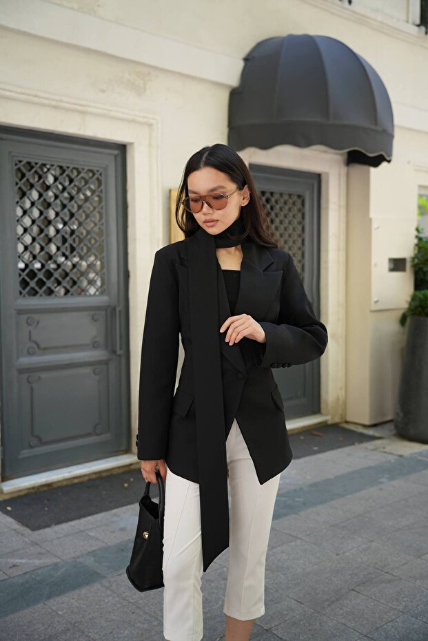 Premium Blazer Jacket with Shawl Detail and Lining