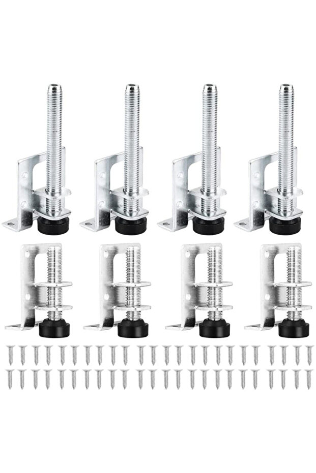 8-piece heavy-duty adjustable leveling foot set, heavy-duty leveling feet with nuts, adjustable feet, suitable for furniture, tables, sofas...