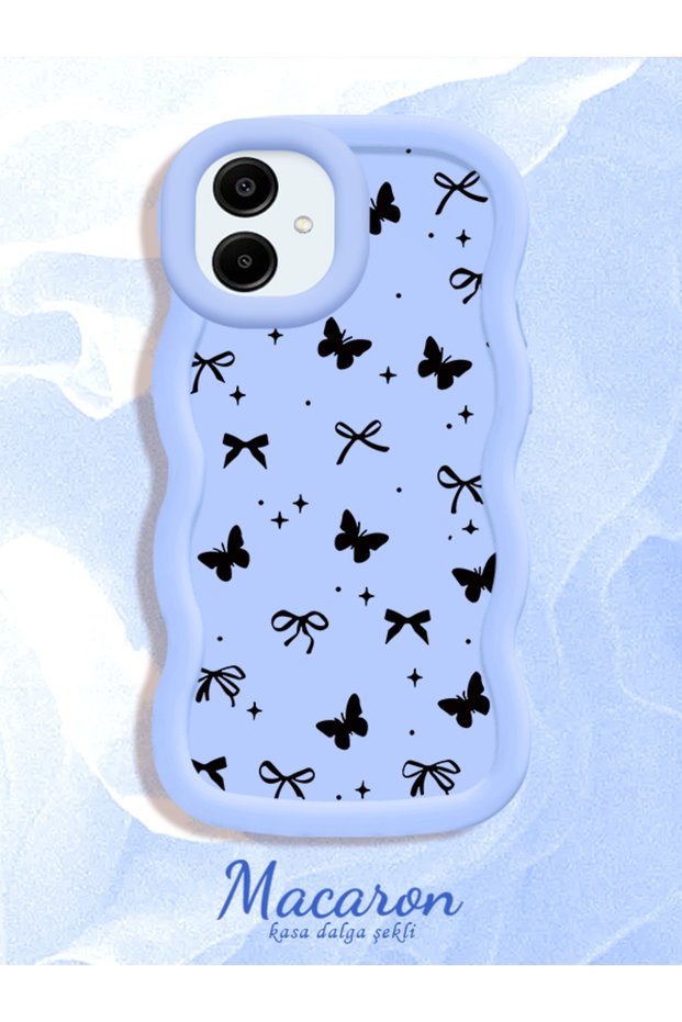 Samsung Galaxy A06 4g Compatible Slim Butterfly Bow Printed Soft Structure Case for Daily Use