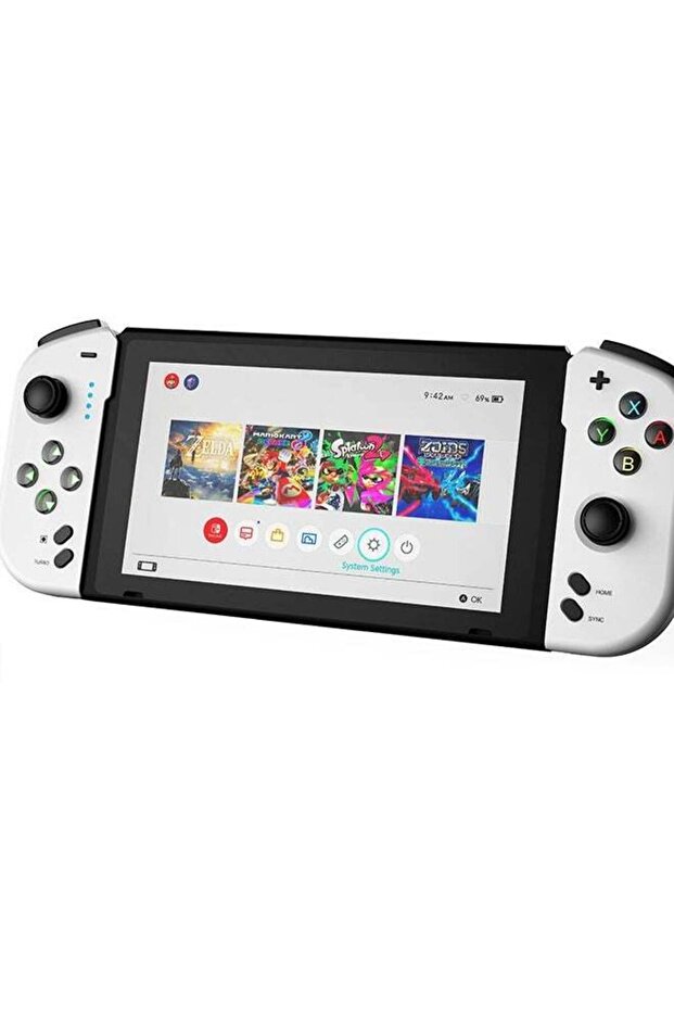 وحدة تحكم Joy Cons متوافقة مع نينتندو سويتش OLED، وحدات تحكم لاسلكية تدعم الاهتزاز المزدوج/الاستيقاظ/التحكم بالحركة - 4