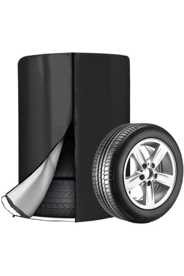 73x110cm Universal Tire Cover Spare Car Wheel Bag Set Zipper Drawstring