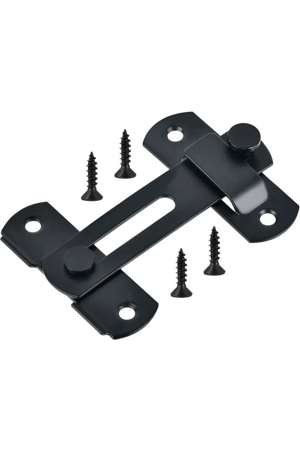 3 stainless steel black door bolts