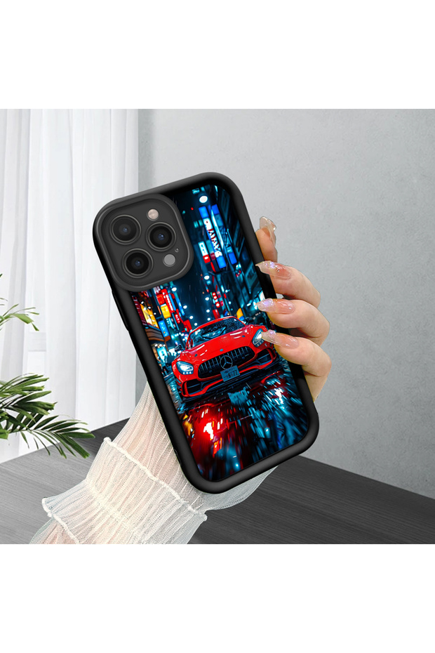 iPhone 12 Pro Compatible Fast Car Aesthetic Silicone Cover, Modern Style, Stylish for Everyday Use