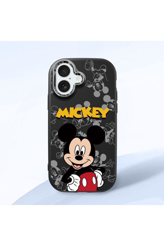iPhone 17 Compatible Case Camera Protector Black Silicone Couple Phone Case Character Patterned