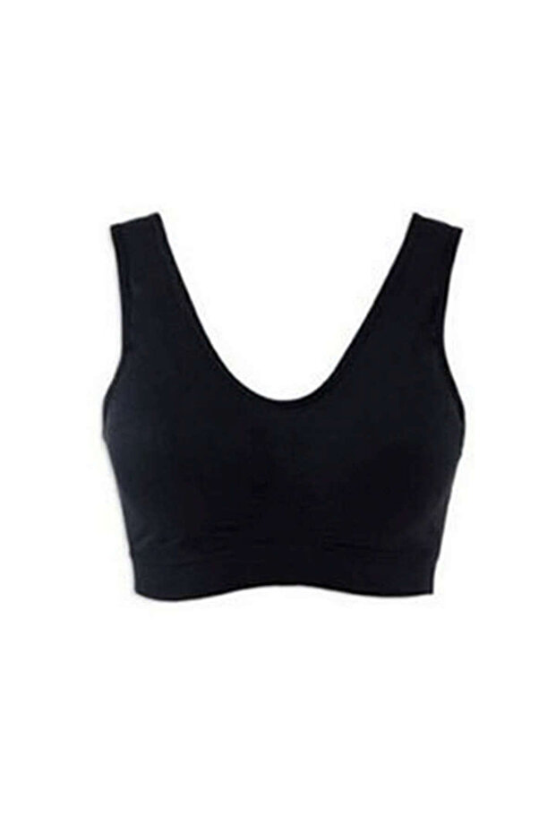 Nhr-Hlss Black Seamless Women's Padded Bra Corset - 704 - (170550) Size L