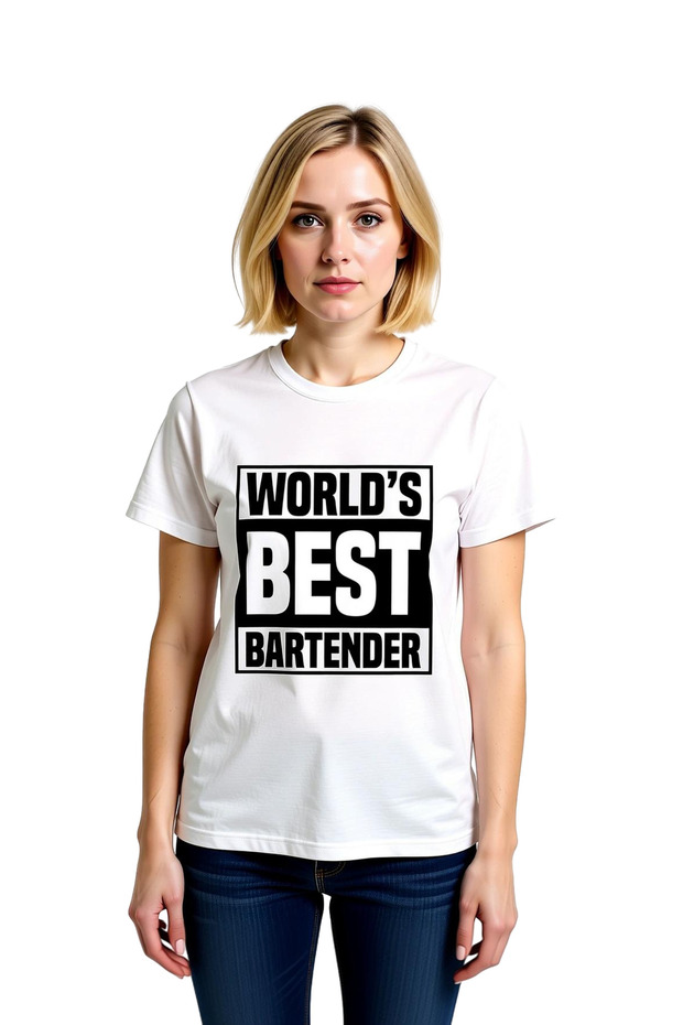 World's Best Bartender Printed Women's T-Shirt
