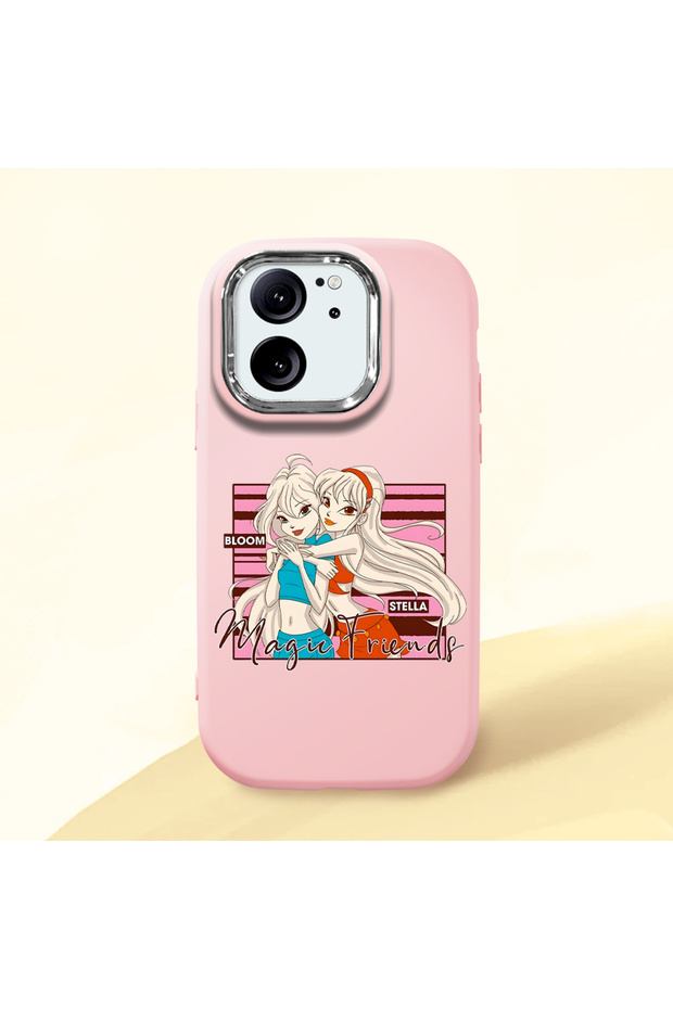 Pink Silicone Case with Shock-Absorbing Camera Protection Compatible with Mi 13t Pro/Mi 13t