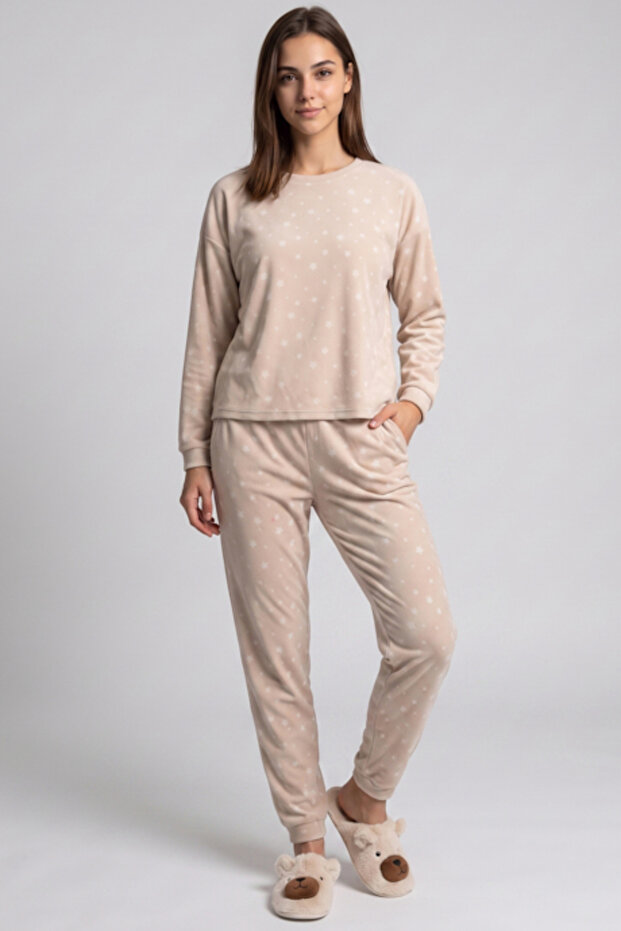 Self Patterned Pyjama Set