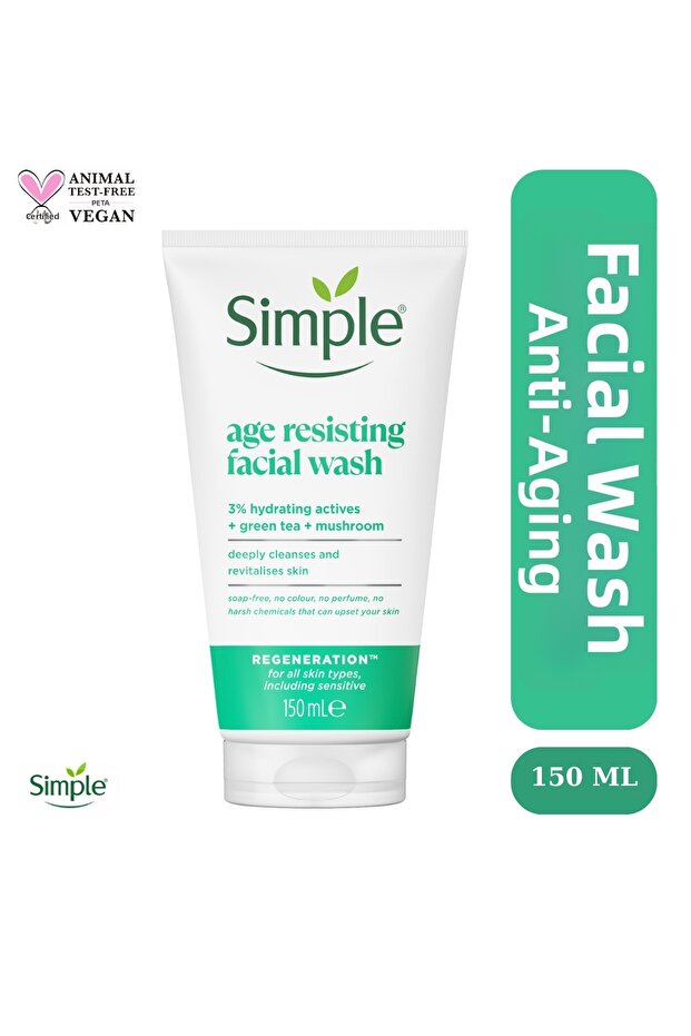 Regeneration Anti-Aging Face Wash Gel with Green Tea and Vitamin E 150 ml