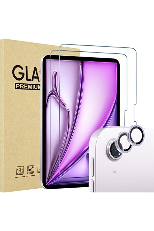 واقي شاشة ProCase (عبوة من قطعتين) لجهاز iPad Air مقاس 13 بوصة M4 2026 / M2 2024 + واقي عدسة الكاميرا (عبوة من قطعتين)