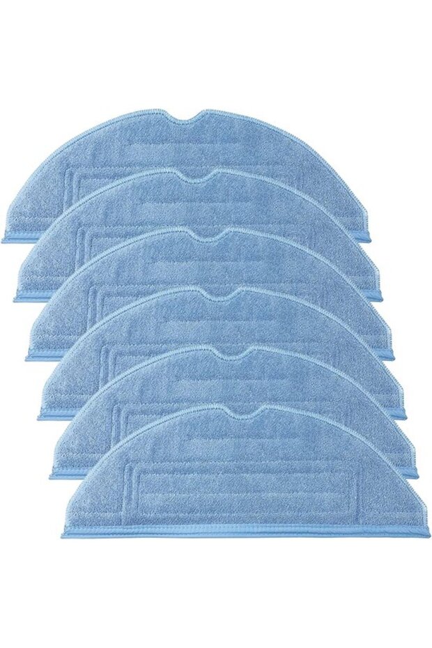 6-Pack Replacement Cloths - Reusable and Washable - Microfiber Mop Replacement Cloths - Suitable for Roborock S7, S7 S, S7 MaxV Plus, MaxV Ultra, S7+,