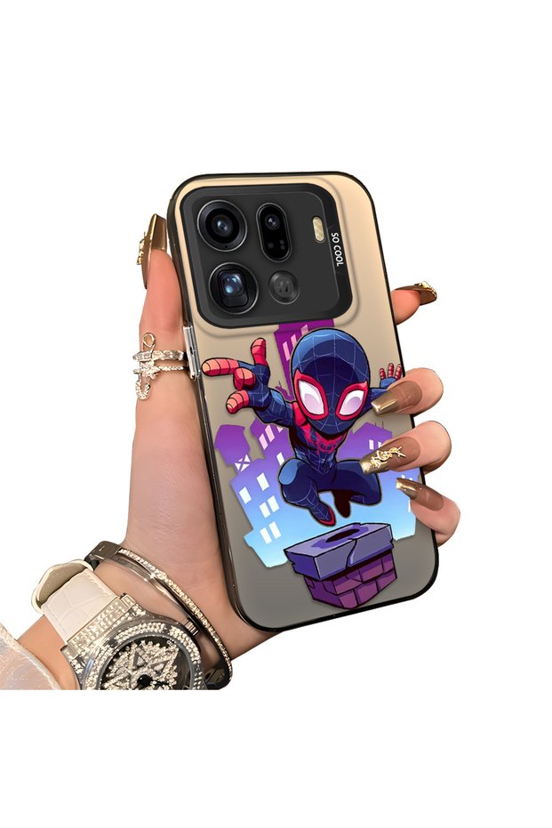 Oppo Find X9 Pro 5g Compatible Silicone Edge Hard Back Case Couple Phone Case Spiderman Patterned