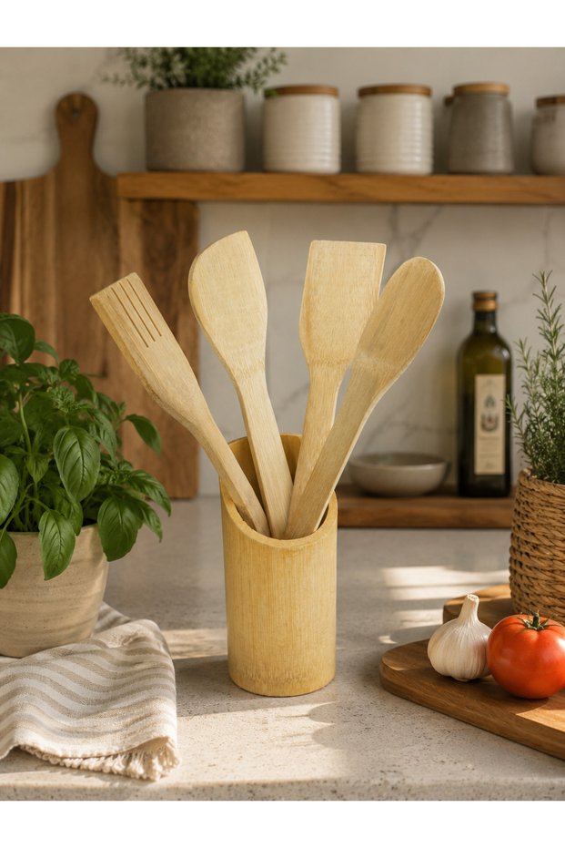 Wooden Oak Wood Mixed Kitchen Set