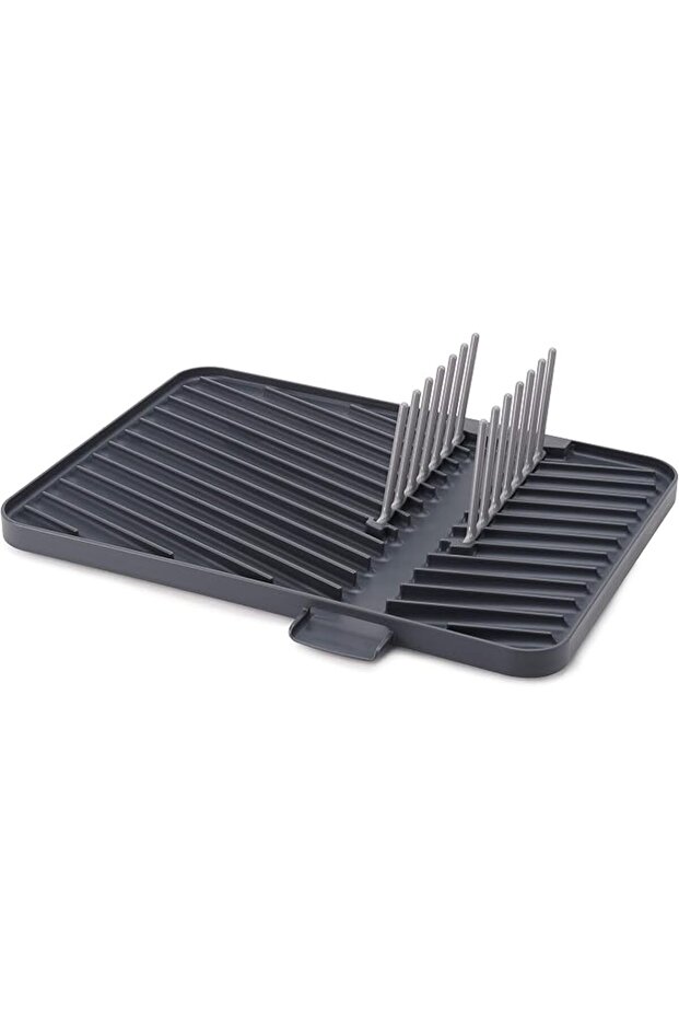 Flip-Up Drain Board with Foldable Dish Rack, Gray,One-size,85139