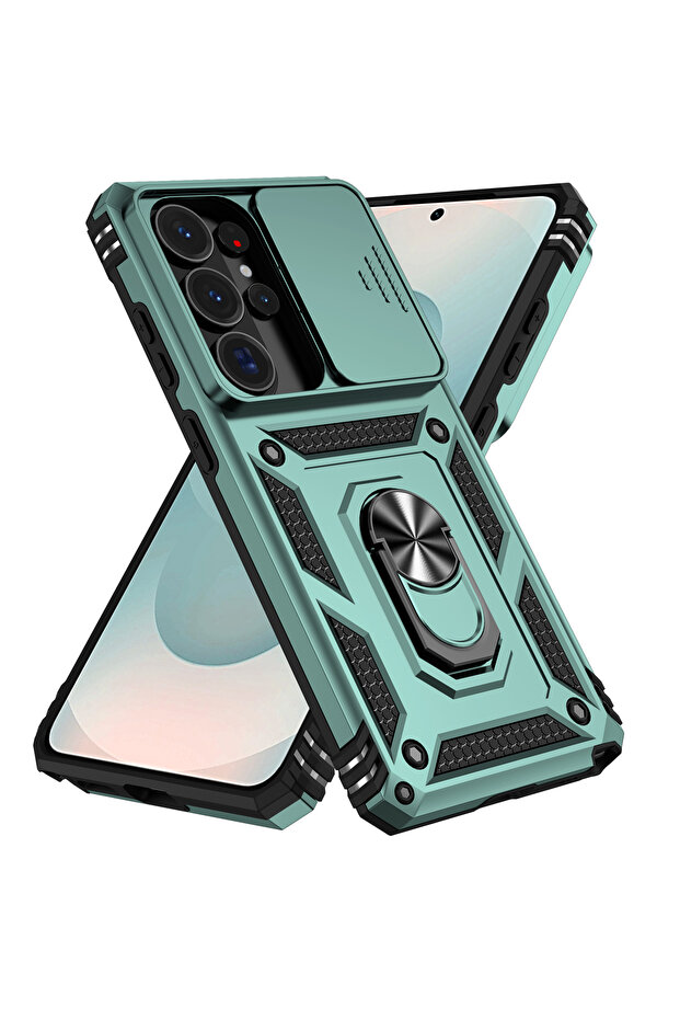 Galaxy S20 Green Slide Camera Lens Case For Samsung Galaxy S26 S25 S24 S23 S22 S21 S20 Ultra Plus S2